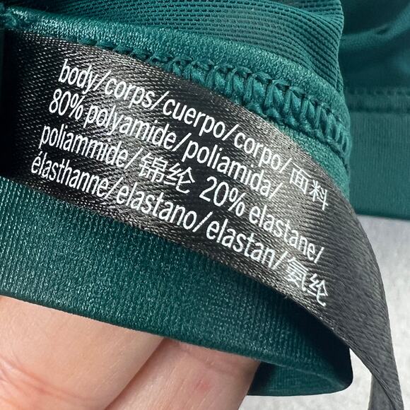 Victoria Sport Victoria's Secret Green Mesh High Neck Sports Bra XS Workout Yoga - Picture 5 of 6